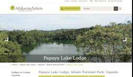 
							         Papaya Lake Lodge buchen bei AFRIKARMA-SAFARIS								  
							    