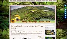 
							         Papaya Lake Lodge - the Jewel near Kibale Forest - Kabiza ...								  
							    