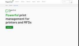 
							         PaperCut MF - Software for Print, Copy, Fax and Scan control and ...								  
							    