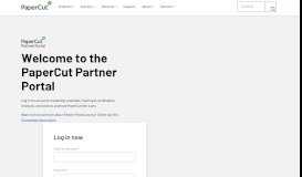 
							         PaperCut Portal - ASC and Reseller partner log in								  
							    