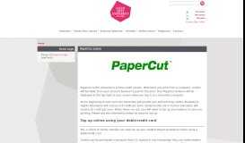 
							         PaperCut sytem | Portal								  
							    