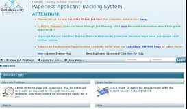 
							         Paperless Applicant Tracking System - Welcome - DeKalb ...								  
							    