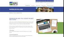 
							         Paperless Billing - BPU								  
							    