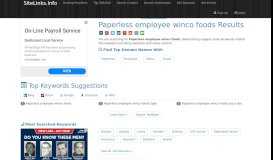 
							         Paperless employee winco foods Results For Websites Listing								  
							    