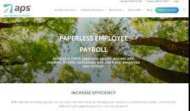 
							         Paperless Payroll and Online Pay Services | APS Payroll								  
							    