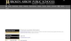 
							         Paperless Payroll - Broken Arrow Public Schools								  
							    