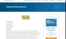 
							         PARADIGM EHR by QRS Inc. | MedicalRecords.com								  
							    