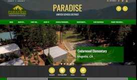 
							         Paradise Unified School District - Home								  
							    