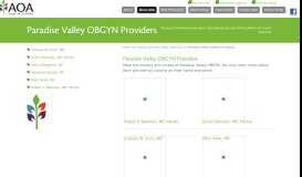 
							         Paradise Valley OBGYN Providers - Arizona OBGYN Affiliates | A ...								  
							    