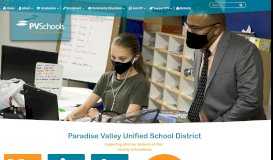 
							         Paradise Valley Unified School District / PVSchools homepage								  
							    
