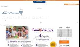 
							         Paraeducator Online Training MT - The Master Teacher								  
							    