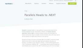 
							         Parallels Heads to .NEXT - Nutanix								  
							    
