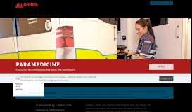 
							         Paramedicine - Griffith University								  
							    