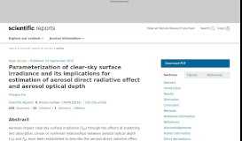 
							         Parameterization of clear-sky surface irradiance and its implications ...								  
							    