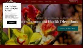 
							         Paramount Health Directions								  
							    