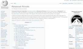 
							         Paramount Pictures - Wikipedia								  
							    