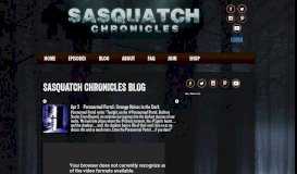 
							         Paranormal Portal: Strange Noises in the Dark | Sasquatch Chronicles								  
							    