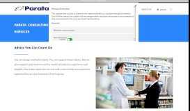 
							         Parata Consulting Services for Pharmacy Success - Parata Systems								  
							    