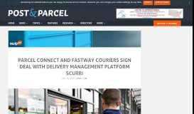 
							         Parcel Connect and Fastway Couriers sign deal with delivery ...								  
							    