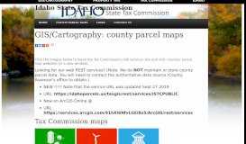 
							         Parcel maps - GIS Services - Idaho State Tax Commission								  
							    