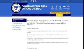 
							         Parent 2 Parent - Downingtown Area School District								  
							    