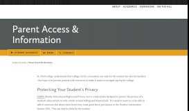 
							         Parent Access & Information – Student Accounts - St. Olaf College								  
							    