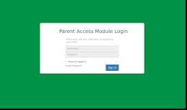 
							         Parent Access Module Login								  
							    