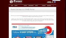 
							         Parent Access to STAAR Portal - Poteet ISD								  
							    
