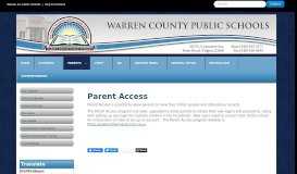 
							         Parent Access - Warren County Public Schools								  
							    