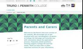 
							         Parent and carer login - Truro and Penwith College								  
							    