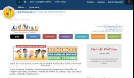 
							         Parent and Community Services - Los Angeles Unified School District								  
							    