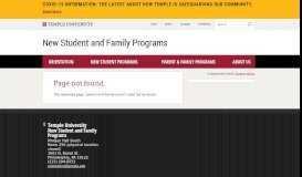 
							         Parent and Family Portal | Orientation, New Student & Family Programs								  
							    