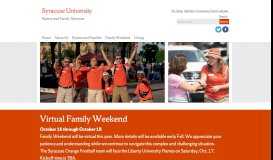 
							         Parent and Family Services | Syracuse University								  
							    
