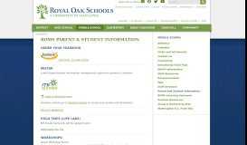 
							         Parent and Student Information - Royal Oak Middle School - Royal ...								  
							    