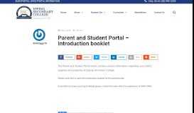 
							         Parent and Student Portal - Introduction booklet | Eppingsc								  
							    