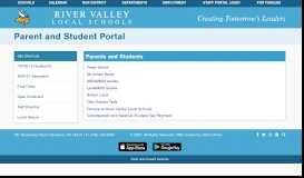 
							         Parent and Student Portal - River Valley Local Schools								  
							    