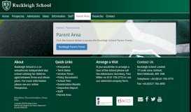 
							         Parent Area - Ruckleigh School								  
							    