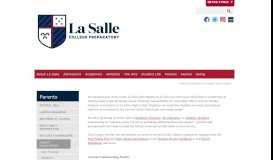 
							         Parent Association - La Salle College Preparatory								  
							    