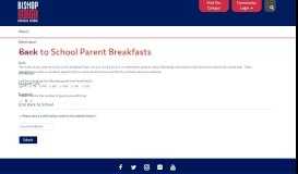 
							         Parent Breakfasts - Bishop Dunne Catholic School								  
							    