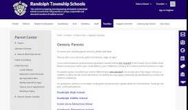 
							         Parent Center / Genesis: Parents - Randolph Township Schools								  
							    