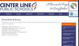 
							         Parent Clubs & Groups – For Parents – Center Line Public Schools								  
							    