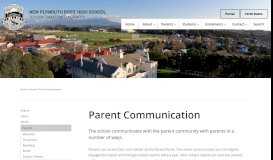 
							         Parent Communication - New Plymouth Boys' High School								  
							    
