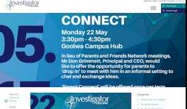 
							         Parent Connect | Investigator College								  
							    