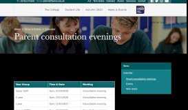 
							         Parent consultation evenings - Freman College								  
							    