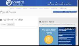 
							         Parent Corner » Chapel Hill Academy								  
							    