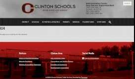 
							         Parent Education Series – Clinton Community School District								  
							    