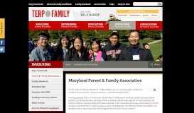
							         Parent & Family Association - Terp Family - University of Maryland								  
							    