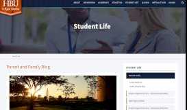 
							         Parent & Family Blog – Student Life - Houston Baptist University								  
							    