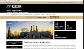 
							         Parent & Family Connections - Purdue University								  
							    