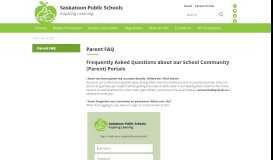 
							         Parent FAQ - Saskatoon Public Schools								  
							    